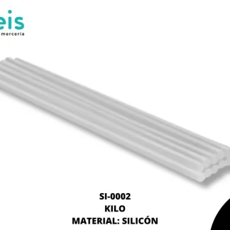 PEGAMENTOS TEXTIL BARRA SILICON DELGADO SI-0002 POR KILO TRASPARENTE