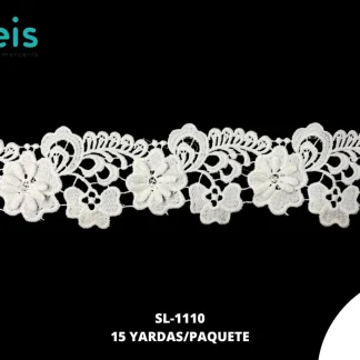 GUIPIUR SEDA DE LECHE 3D SL-1110 BLANCO 5.7 CM 15 YARDAS/PAQUETE