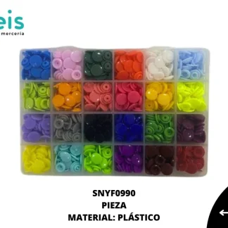 ACCESORIOS PLASTICO CAJA BROCHES SNYF0990 MULTICOLOR