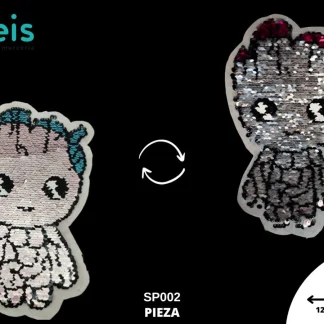 PARCHES LENTEJUELA REVERSIBLE BABY GROOT SP002 12.5cmX21cm