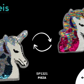 PARCHES LENTEJUELA REVERSIBLE UNICORNIO SP1321