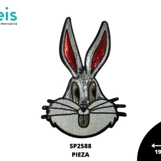 PARCHES LENTEJUELA GBUGS BUNNY CABEZA SP2588