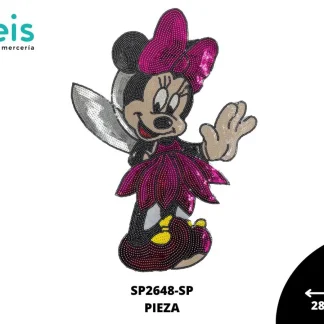 PARCHES LENTEJUELA MINNIE HADA SP2648-SP FIUSHA