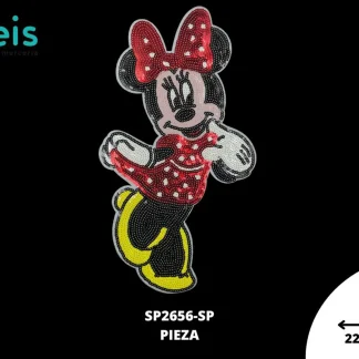 PARCHES LENTEJUELA MINNIE VESTIDO SP2656-SP