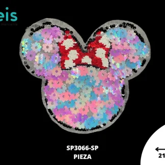 PARCHES LENTEJUELA MINNIE FLORAL SP3066-SP MULTICOLOR