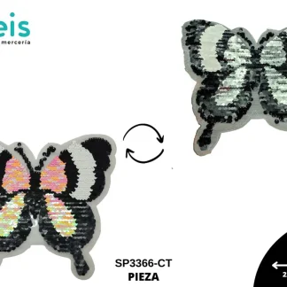 PARCHES LENTEJUELA REVERSIBLE MARIPOSA SP3366-CT
