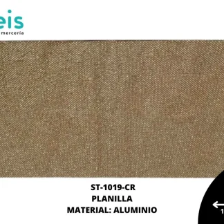 PEDRERIA PLANILLAS ALUMINIO MEDIA PERLA ST-1019-CR 45cmX120cm CRISTAL/PLATA