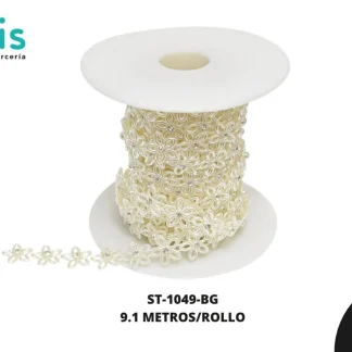 STRASS FLOR PERLA FINO (NOVIA) BG