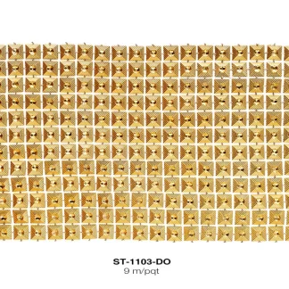 STRASS PLASTICO 511 DORADO 9M ROLLO