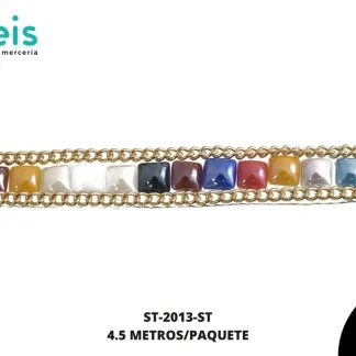STRASS PERLA CADENA DO 8MM REF: SC701PM (6X6MM) SURTIDO 4.5M/PQ