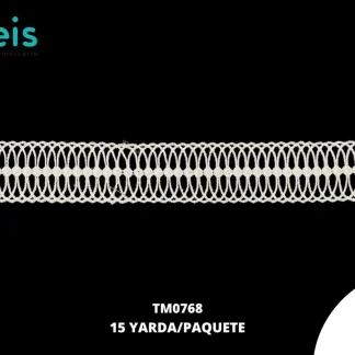 GUIPIUR SEDA DE LECHE PLANO TM0768 BLANCO 4.3 CM 15 YARDAS/PAQUETE
