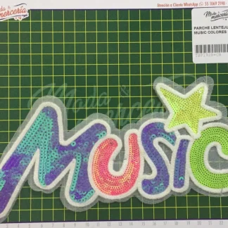 PARCHES LENTEJUELA MUSIC TSP1928-CR