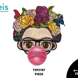PARCHES LENTEJUELA FRIDA BOMBA CHICLE TSP3187