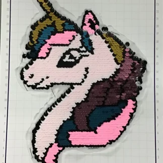 PARCHES LENTEJUELA UNICORNIO UNI2 17cmX25cm