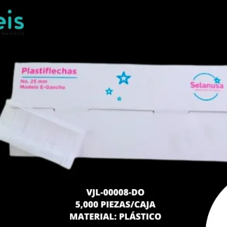 HERRAMIENTAS CONFECCIÓN PISTOLAS PLASTIFLECHA DE GANCHO VJL-00008-DO 25mm 5,000 PZ/CAJA
