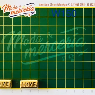 HERRAJE METALIZ LOVE REF: W1714 ORO ROSA 500GRM/PQT