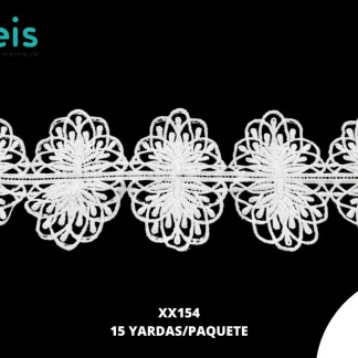 GUIPIUR SEDA DE LECHE PLANO XX154 BLANCO 8 CM 15 YARDAS/PAQUETE
