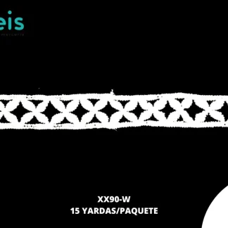GUIPIUR SEDA DE LECHE PLANO XX90-W BLANCO 1.8 CM 15 YARDAS/PAQUETE