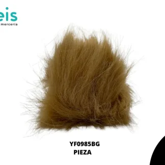 POMPON BEIGE PELUDO 6CM PIEZA