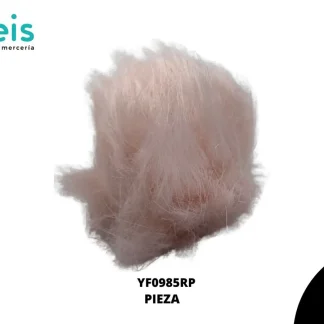 POMPON ROSA PASTEL PELUDO 6CM PIEZA