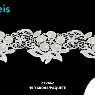 GUIPIUR SEDA DE LECHE PLANO ZX2462 BLANCO 8 CM 15 YARDAS/PAQUETE