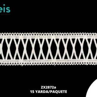 GUIPIUR SEDA DE LECHE PLANO ZX2872a BLANCO 5.3 CM 15 YARDAS/PAQUETE