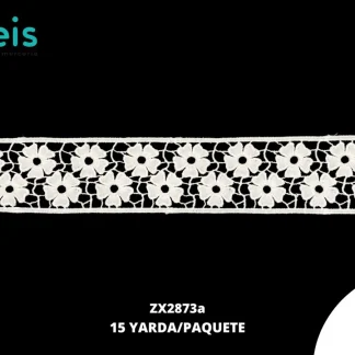 GUIPIUR SEDA DE LECHE PLANO ZX2873a BLANCO 5 CM 15 YARDAS/PAQUETE
