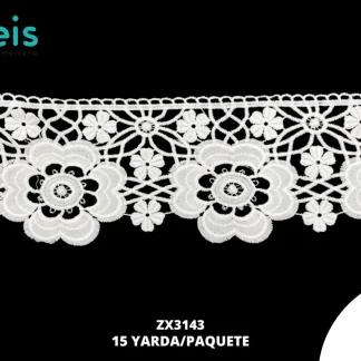 GUIPIUR SEDA DE LECHE PLANO ZX3143 BLANCO 10 CM 15 YARDAS/PAQUETE