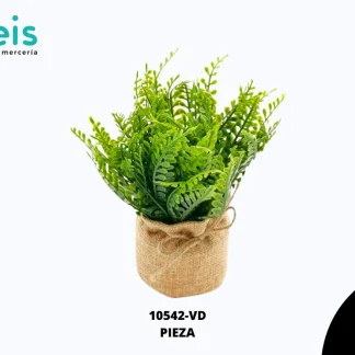 PLANTA BASE DE YUTE 17.5 CM VERDE