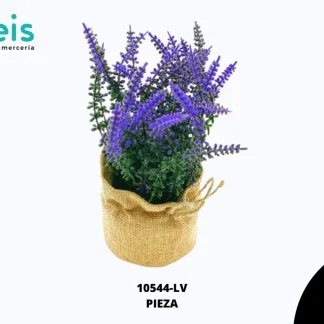 PLANTA BASE DE YUTE 17.5 CM LAVANDA