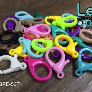 ACCESORIOS PLASTICO BROCHE PERICO 25X18PE-53T12 25mmX18mm 500 PZ/PQT MULTICOLOR