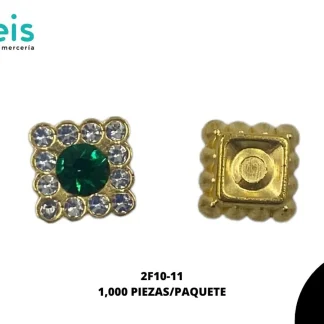 REMACHES PLASTICO CUADRADO 2F10-11 10mmX10mm 1,000 PZ/PQT VERDE
