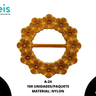 HEBILLA NYLON REDONDA A-24 PIEZA