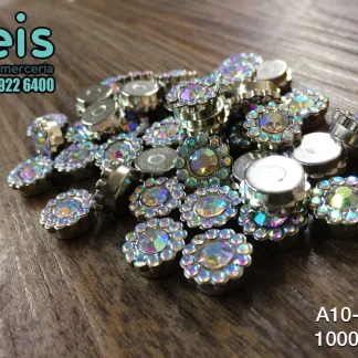 REMACHES METAL FLOR A10-31PT 1,000 PZ/PQT PLATA TORNASOL