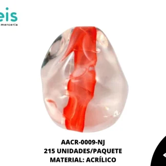 ACRILICO TRANSPARENTE CENT GOTA 19 MM REF: K-0024 NARANJA 215 U/PQT (.5 KG)