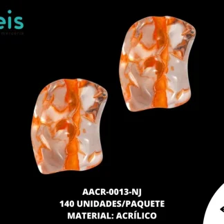 ACRILICO TRANSPARENTE CENT PIEDRA 25 MM REF: K-0065 NARANJA 140 U/PQT (.5 KG)