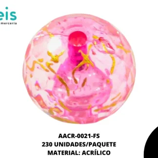ACRILICO VETAS RED DIAM 16 MM REF: BB0009-44 FIUSHA 230 U/PQT (.5 KG)