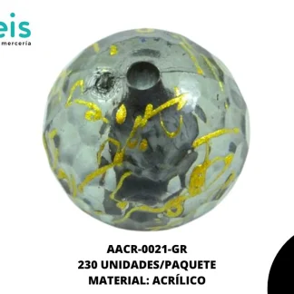 ACRILICO VETAS RED DIAM 16 MM REF: BB0009-44 GRIS 230 U/PQT (.5 KG)