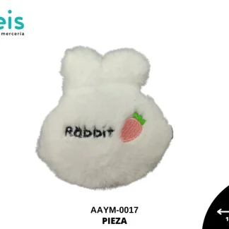 MINI PELUCHE CABEZA CONEJO BLANCO REF: DLFP2232