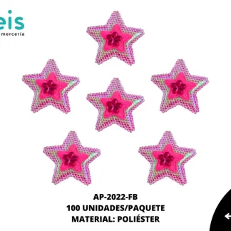 ACCESORIOS INFANTILES ESTRELLA AAYM-0063-FB 3.7cmX3.7cm 100 PZ/PQT FIUSHA BOREAL