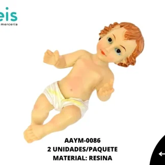FIGURA RESINA NIÑO JESUS 13 CM REF: SY02 NATURAL 2 U/PQT