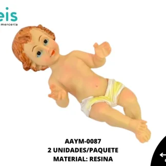 FIGURA RESINA NIÑO JESUS 15 CM REF: SY03 NATURAL 2 U/PQT