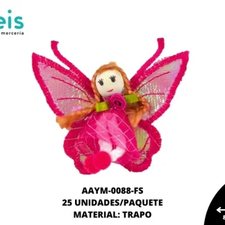 MUÑECA ANGEL TRAPO REF: 17.5 CM FIUSHA 25 U/PQT