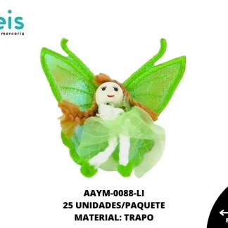 MUÑECA ANGEL TRAPO REF: 17.5 CM LIMON 25 U/PQT