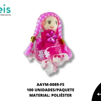MUÑECA FRANJA FLORECITAS REF: #1 FIUSHA 100 U/PQT