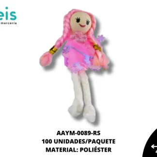 MUÑECA FRANJA FLORECITAS REF: #1 100 U/PQT