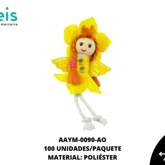 MUÑECA HAWAINA REF: QW-14 AMARILLO 100 U/PQT