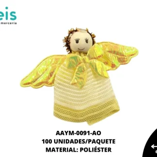 MUÑECA MINI ANGEL REF: QW-48 AMARILLO 100 U/PQT