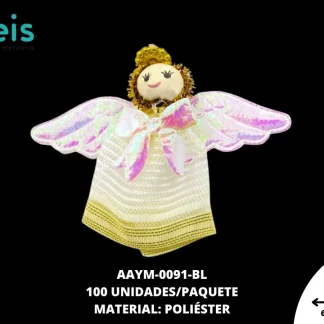MUÑECA MINI ANGEL REF: QW-48 BLANCO 100 U/PQT