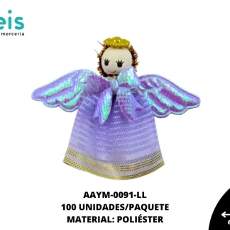 MUÑECA MINI ANGEL REF: QW-48 LILA 100 U/PQT